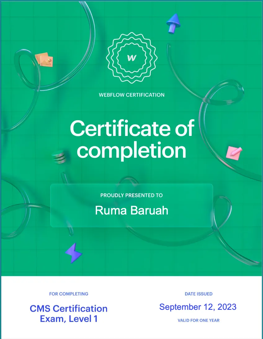 CMS Level 1 Certificate